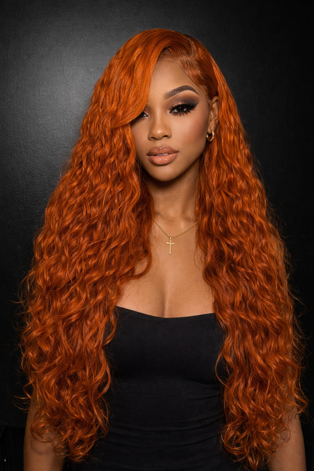Djessy Flame Water Wave Wig – 24” | 200% Density |Transparent lace 13x4