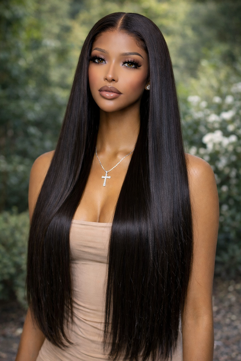 Royal Straight Wig 13*4 transparent lace 200 % density