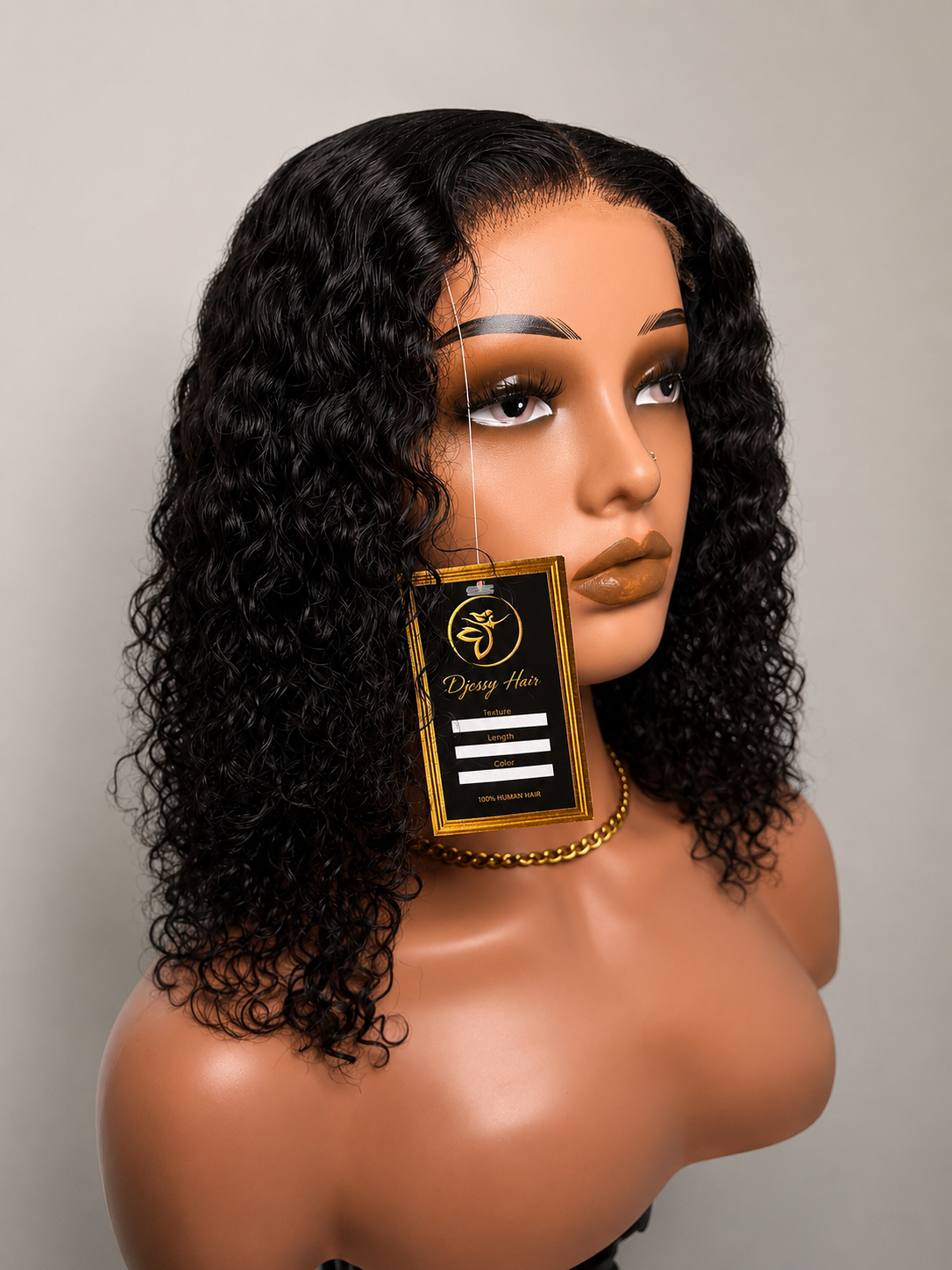10” Burmese Curly 5x5 HD Lace Glueless Wig – 180% Density | Human Hair