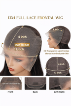 Djessy Flame Water Wave Wig – 24” | 200% Density |Transparent lace 13x4