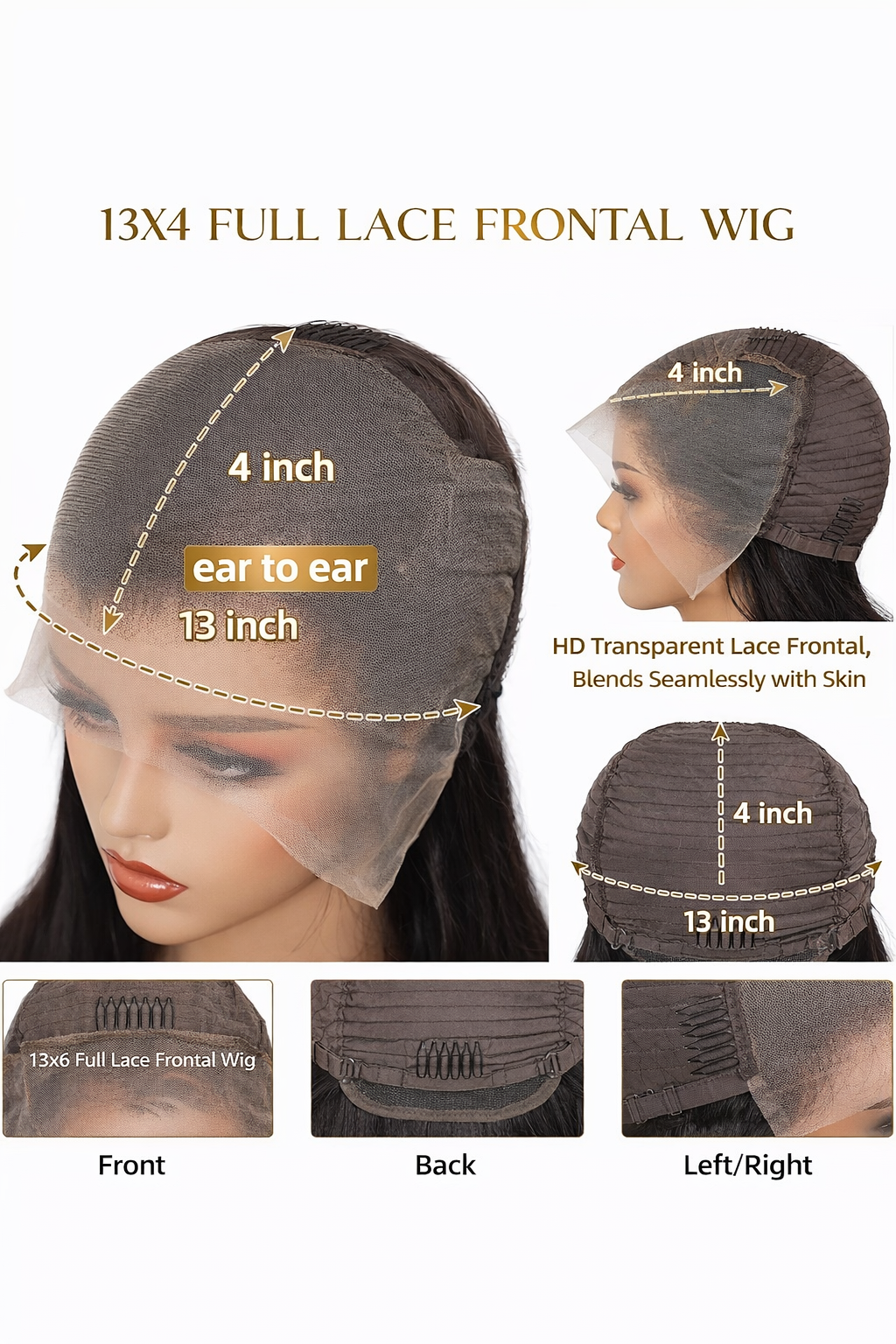 Djessy Flame Water Wave Wig – 24” | 200% Density |Transparent lace 13x4