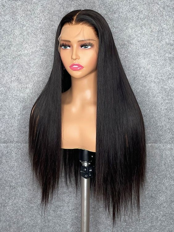 Royal Straight Wig 13*4 transparent lace 200 % density