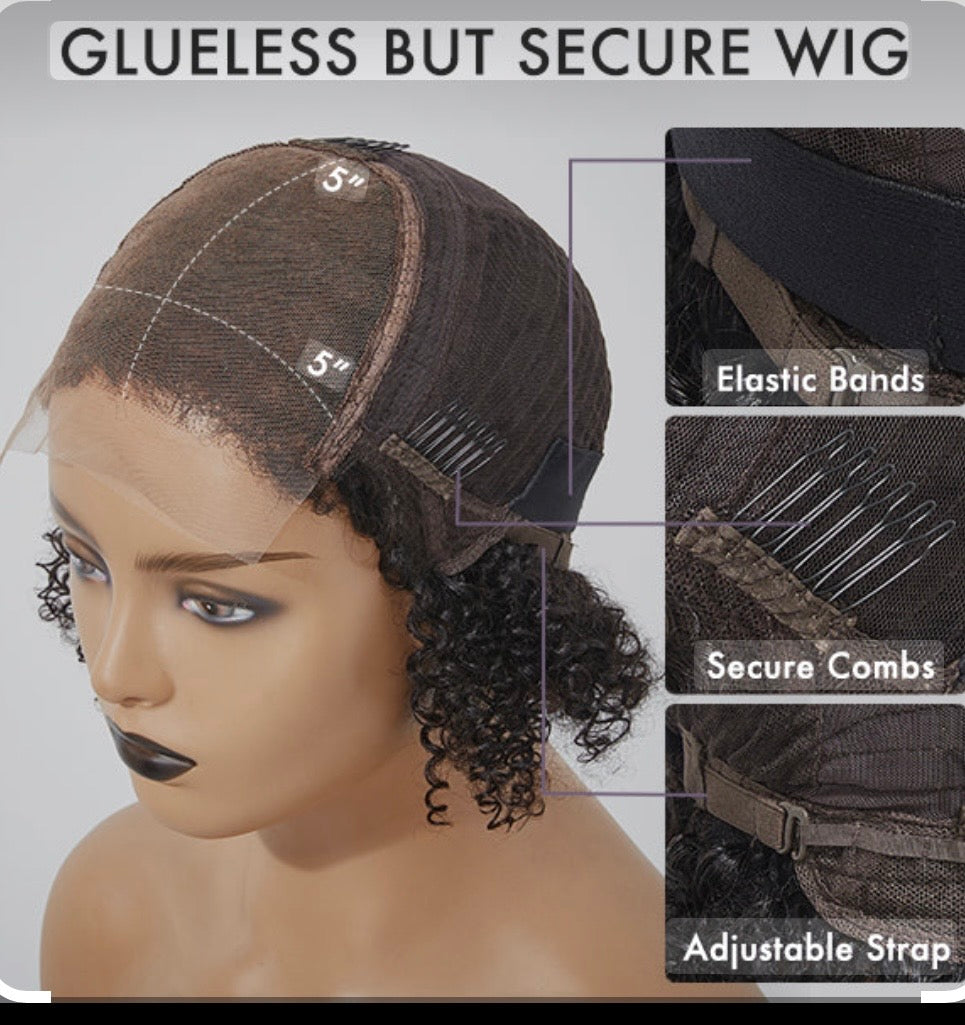 Jerry Curly Glueless Wig